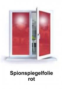 Spion-Spiegelfolie - Rot - Innen - Premium